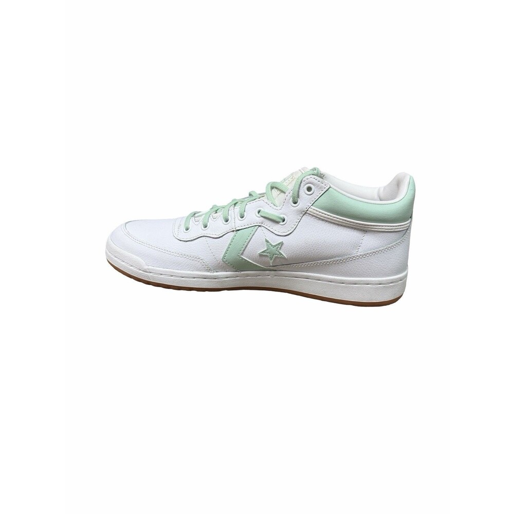 Converse Cons Fastbreak Pro Leather Mid Men’s 10.5 White Light Green Sneakers - Picture 2 of 11